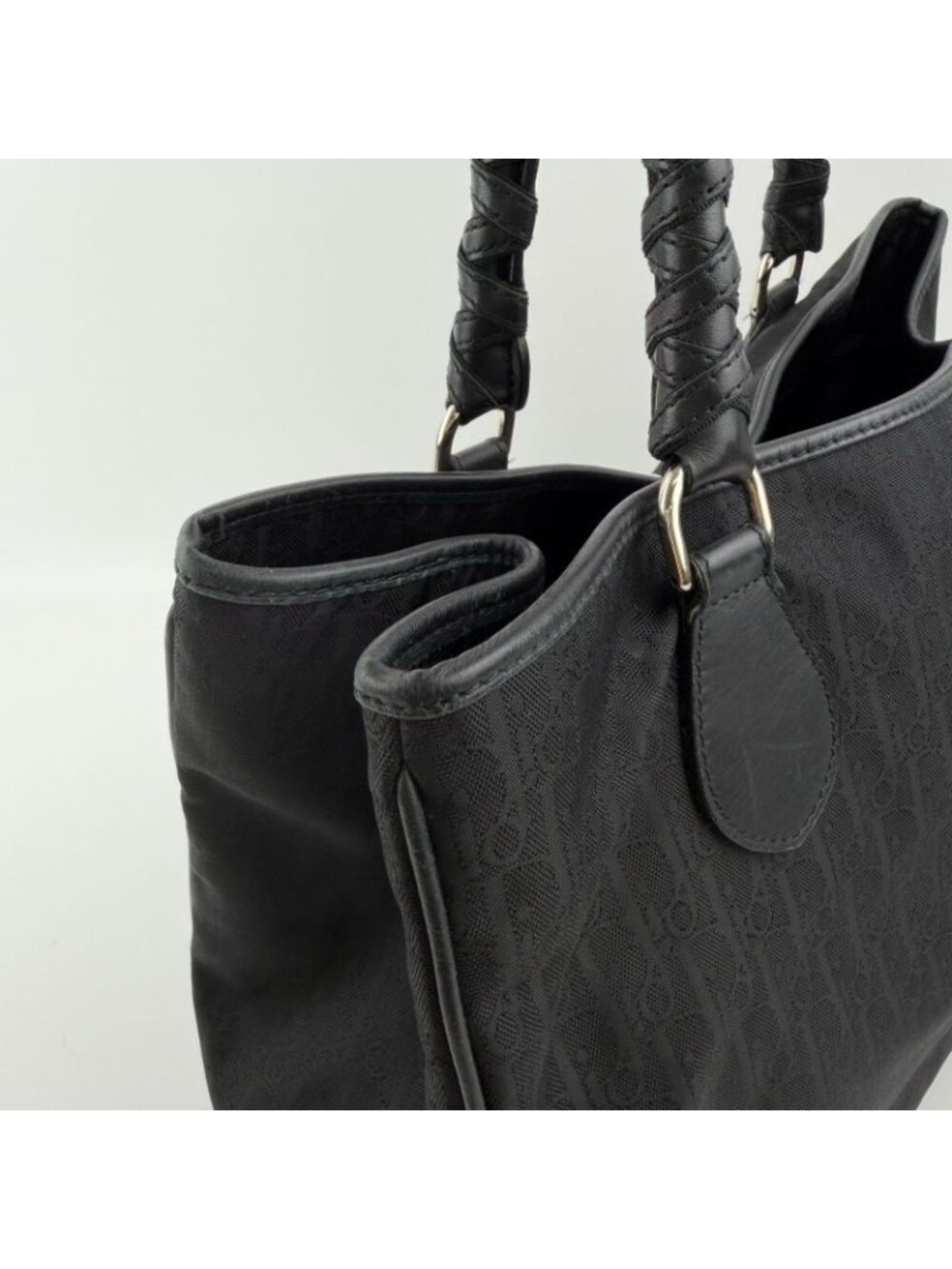 Dior Tote Black Nylon Canvas Vintage - Picture 6 of 15